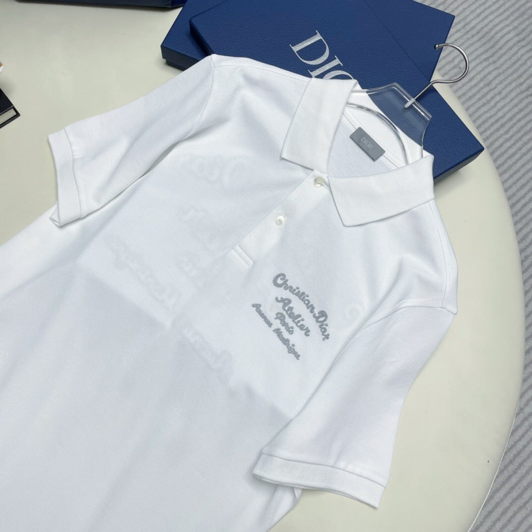 Dr chain polo shirt white <span class="brand-imgs DIOR"></span>