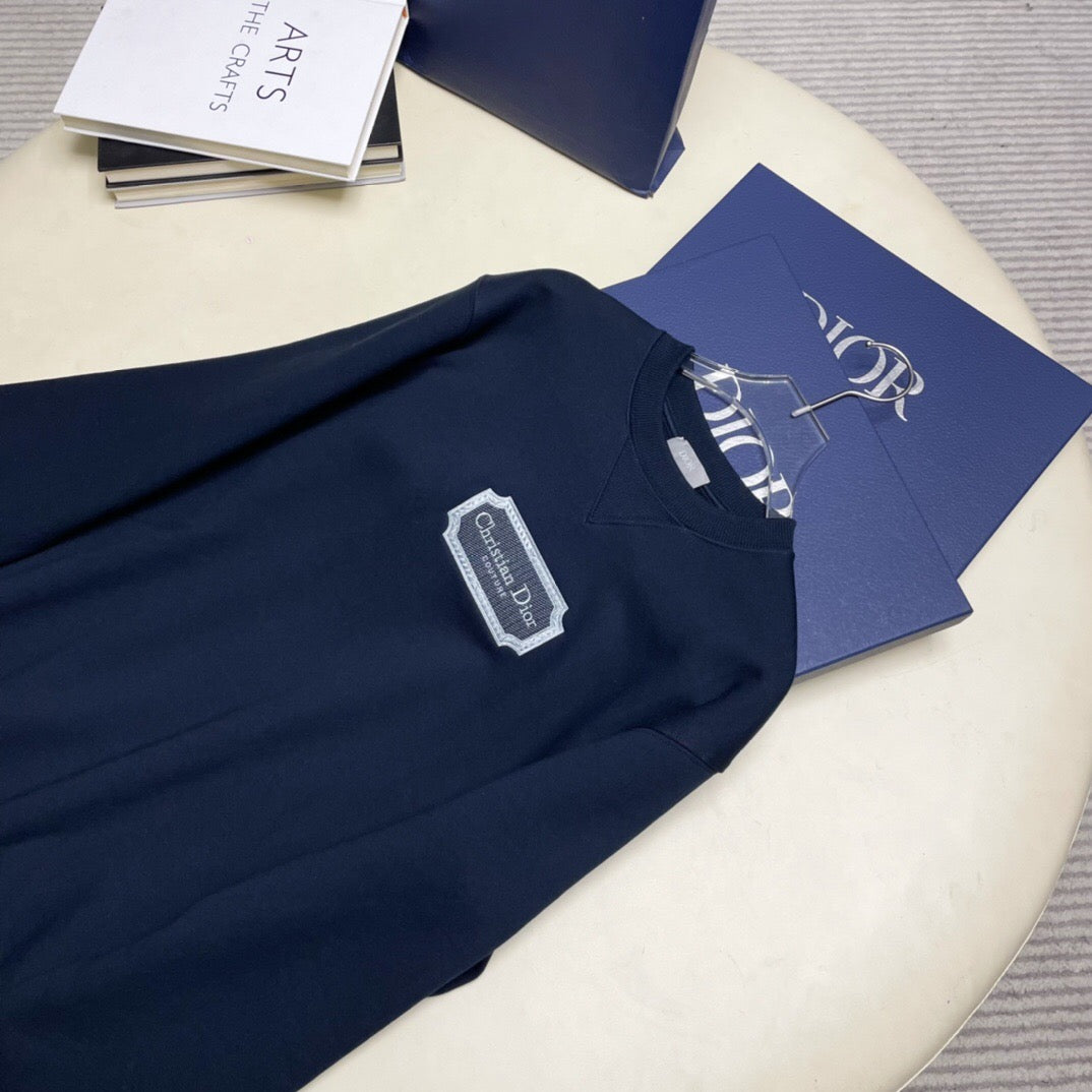 Dr square embroidered sweatshirt dark blue <span class="brand-imgs DIOR"></span>