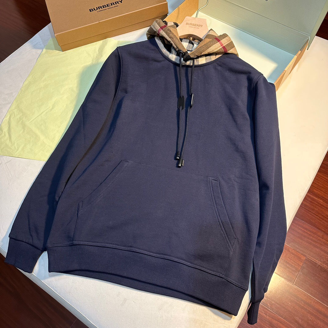 Br hooded check hoodie dark blue<span class="brand-imgs BB"></span>