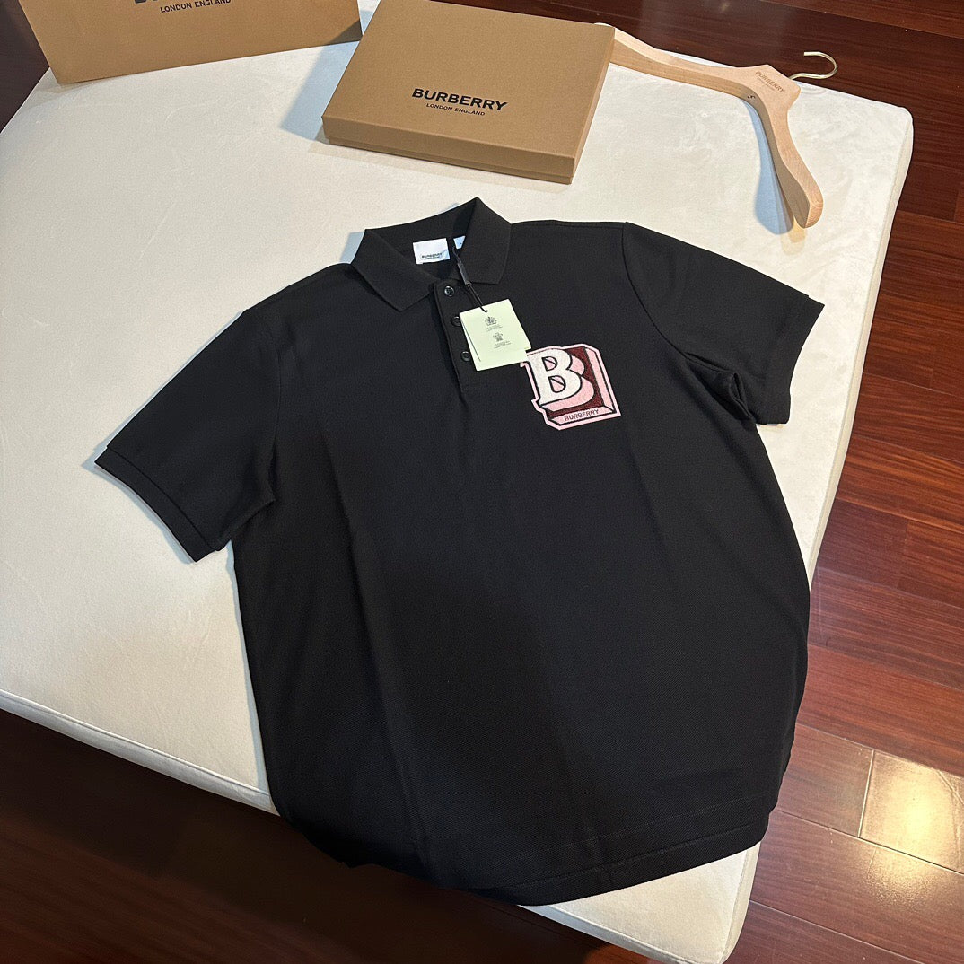 Towel patch mesh polo shirt black <span class="brand-imgs BB"></span>