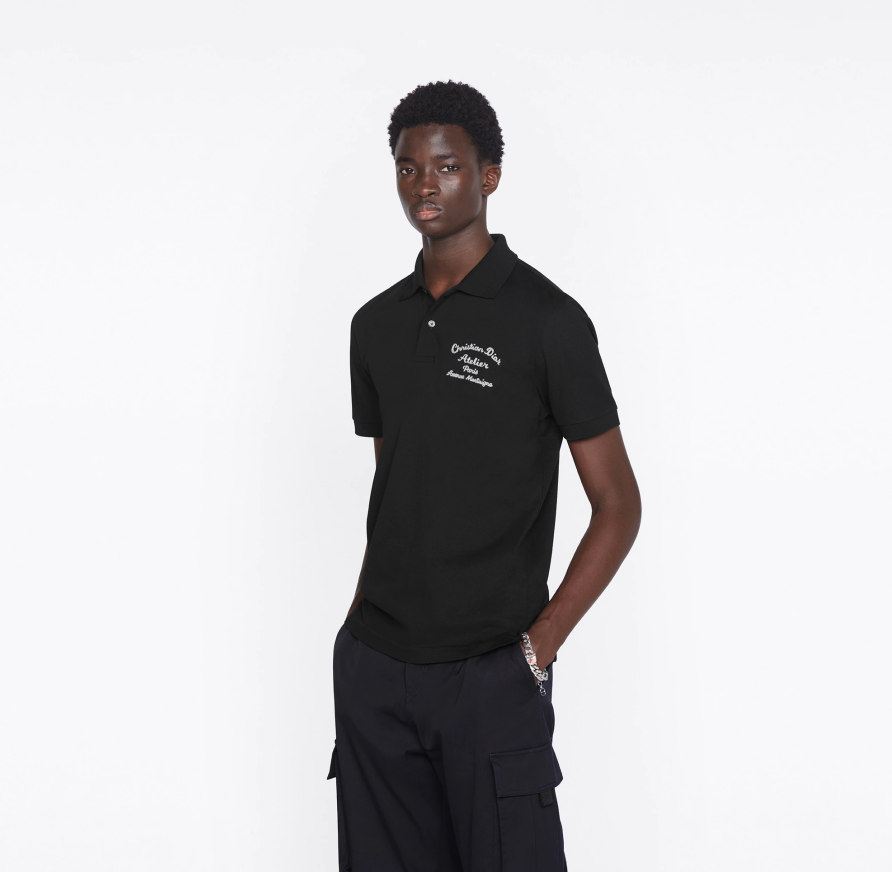 Dr chain polo shirt black <span class="brand-imgs DIOR"></span>