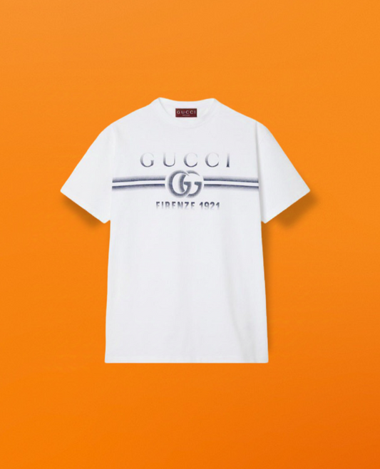 Blue grid White t-shirt <span class="brand-imgs GUCCI"></span>