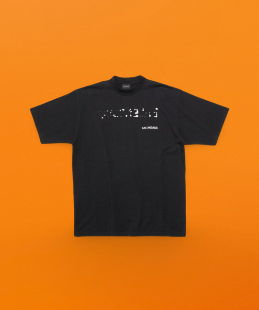 Blurred letter Short sleeve black<span class="brand-imgs BL"></span>