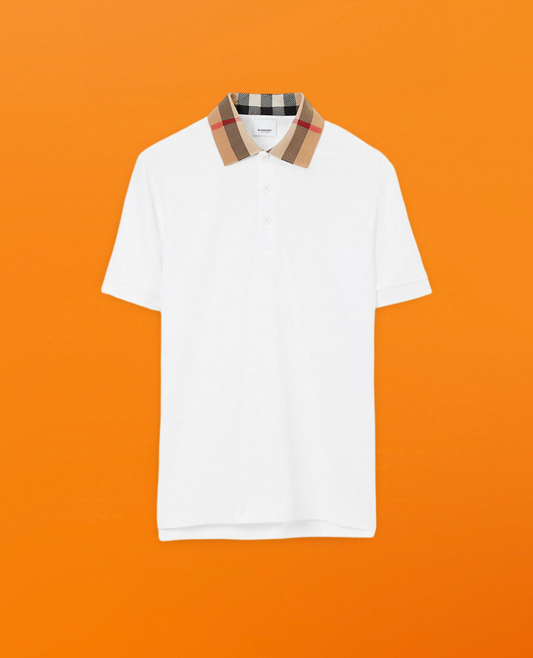 Br check collar Polo shirt white<span class="brand-imgs BB"></span>