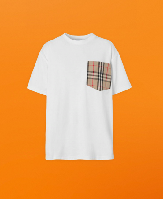 Br khaki check pocket Short sleeve white <span class="brand-imgs BB"></span>