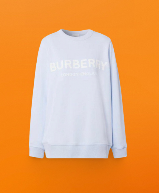 Br letter printing round neck light blue<span class="brand-imgs BB"></span>