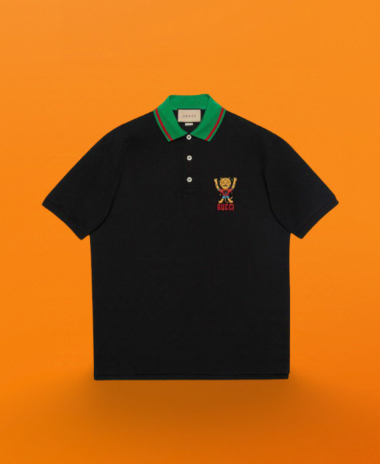 Cat embroidery Polo <span class="brand-imgs GUCCI"></span>