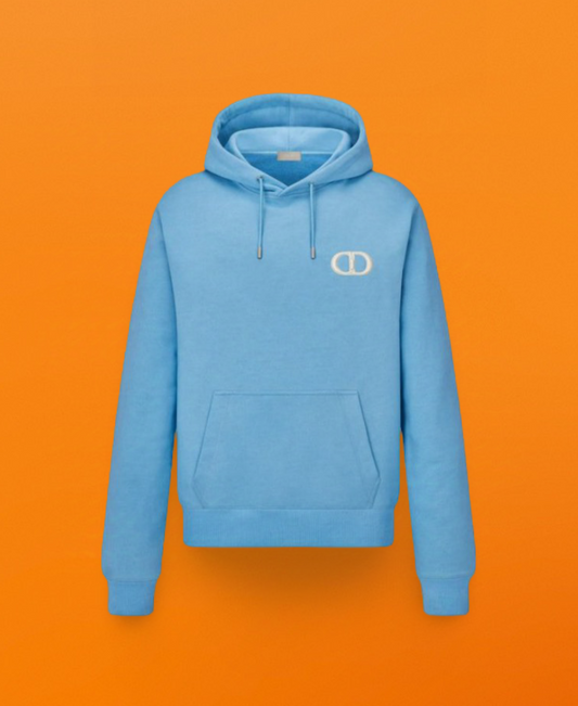 CD embroidery hoodie blue <span class="brand-imgs DIOR"></span>