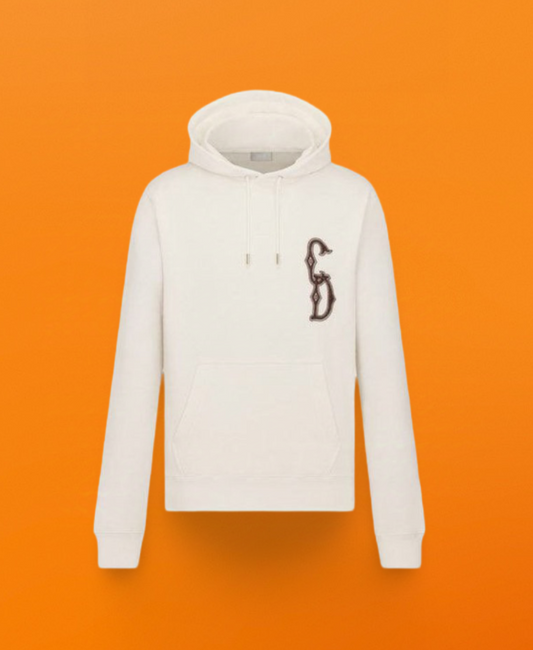 CD flash embroidery hoodie off-white <span class="brand-imgs DIOR"></span>