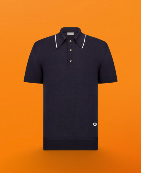 CD knitted polo blue <span class="brand-imgs DIOR"></span>