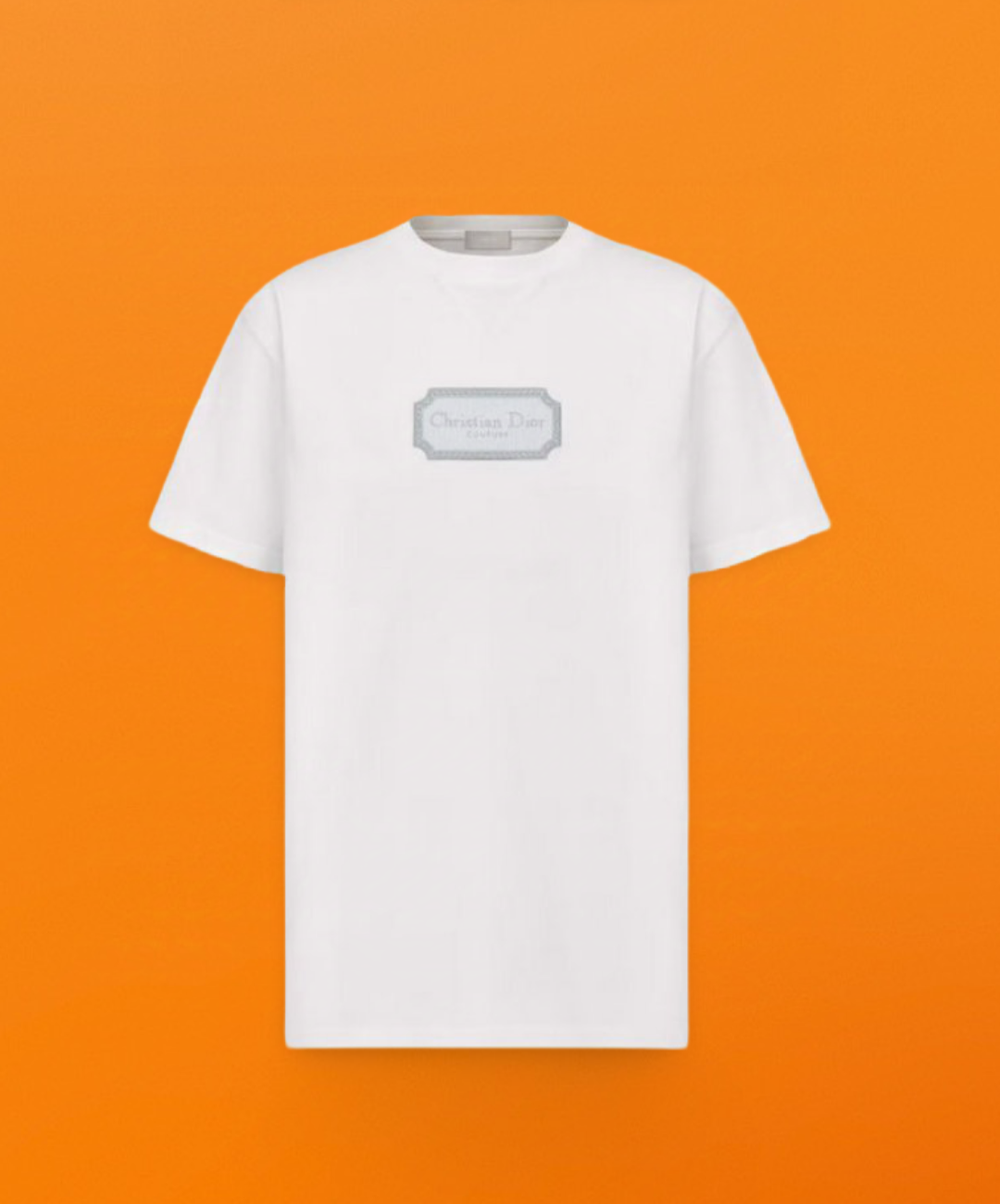 CD square embroidery short sleeve white <span class="brand-imgs DIOR"></span>