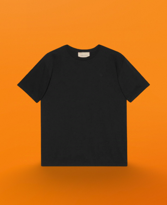 Chest embroidery gg short sleeve black<span class="brand-imgs GUCCI"></span>
