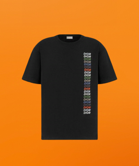 D colorful logo short sleeve black <span class="brand-imgs DIOR"></span>