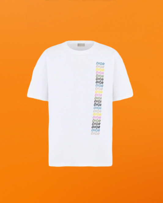 D colorful logo short sleeve white <span class="brand-imgs DIOR"></span>