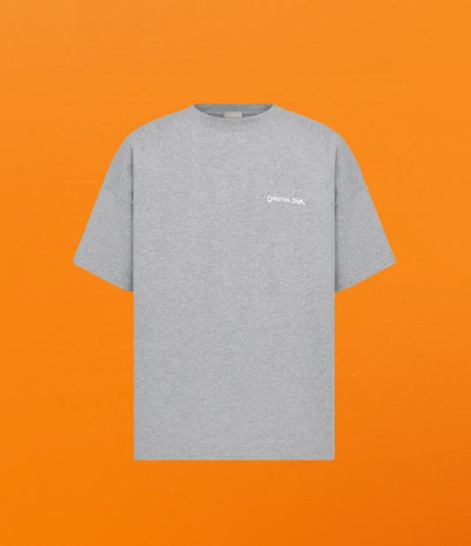 D small letter embroidery short sleeve grey <span class="brand-imgs DIOR"></span>