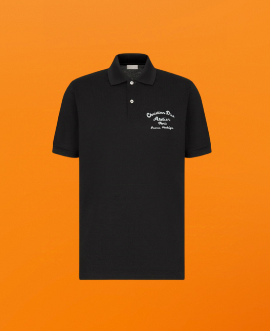 Dr chain polo shirt black <span class="brand-imgs DIOR"></span>