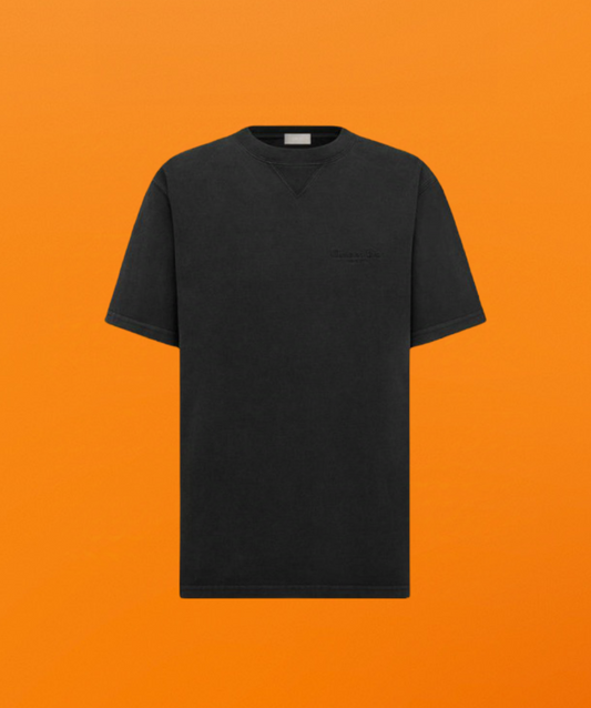 Dr chest letter embroidery short sleeve black <span class="brand-imgs DIOR"></span>