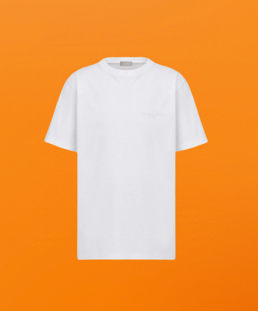 Dr chest letter embroidery short sleeve white <span class="brand-imgs DIOR"></span>