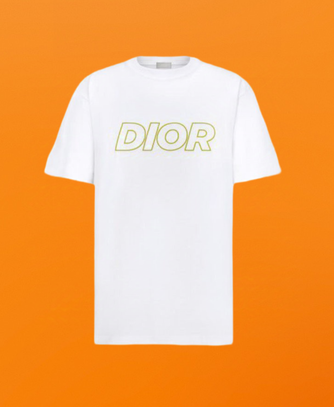Dr hollow letter embroidery short sleeve white <span class="brand-imgs DIOR"></span>