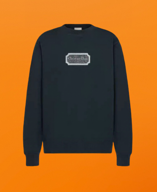 Dr square embroidered sweatshirt dark blue <span class="brand-imgs DIOR"></span>