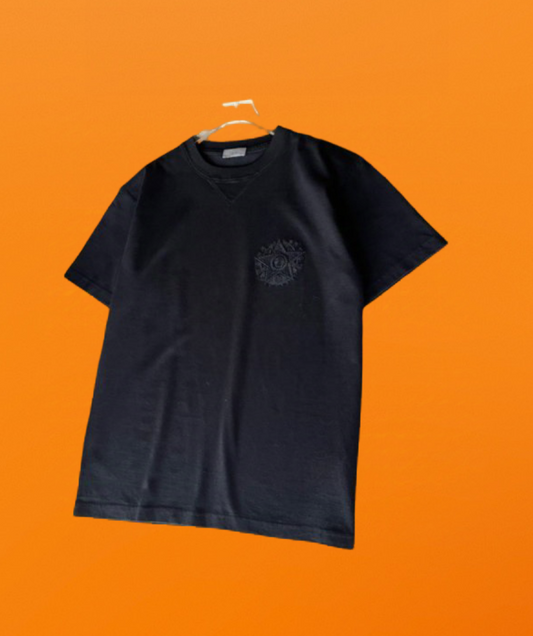 Dr star letter embroidered short sleeve black <span class="brand-imgs DIOR"></span>