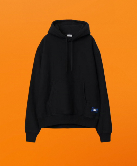 Equastrain logo patch jersey hoodie black<span class="brand-imgs BB"></span>