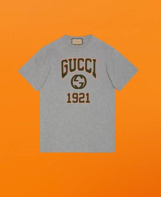 Flame gg print Short sleeve grey<span class="brand-imgs GUCCI"></span>