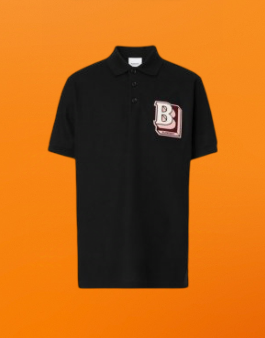 Towel patch mesh polo shirt black <span class="brand-imgs BB"></span>