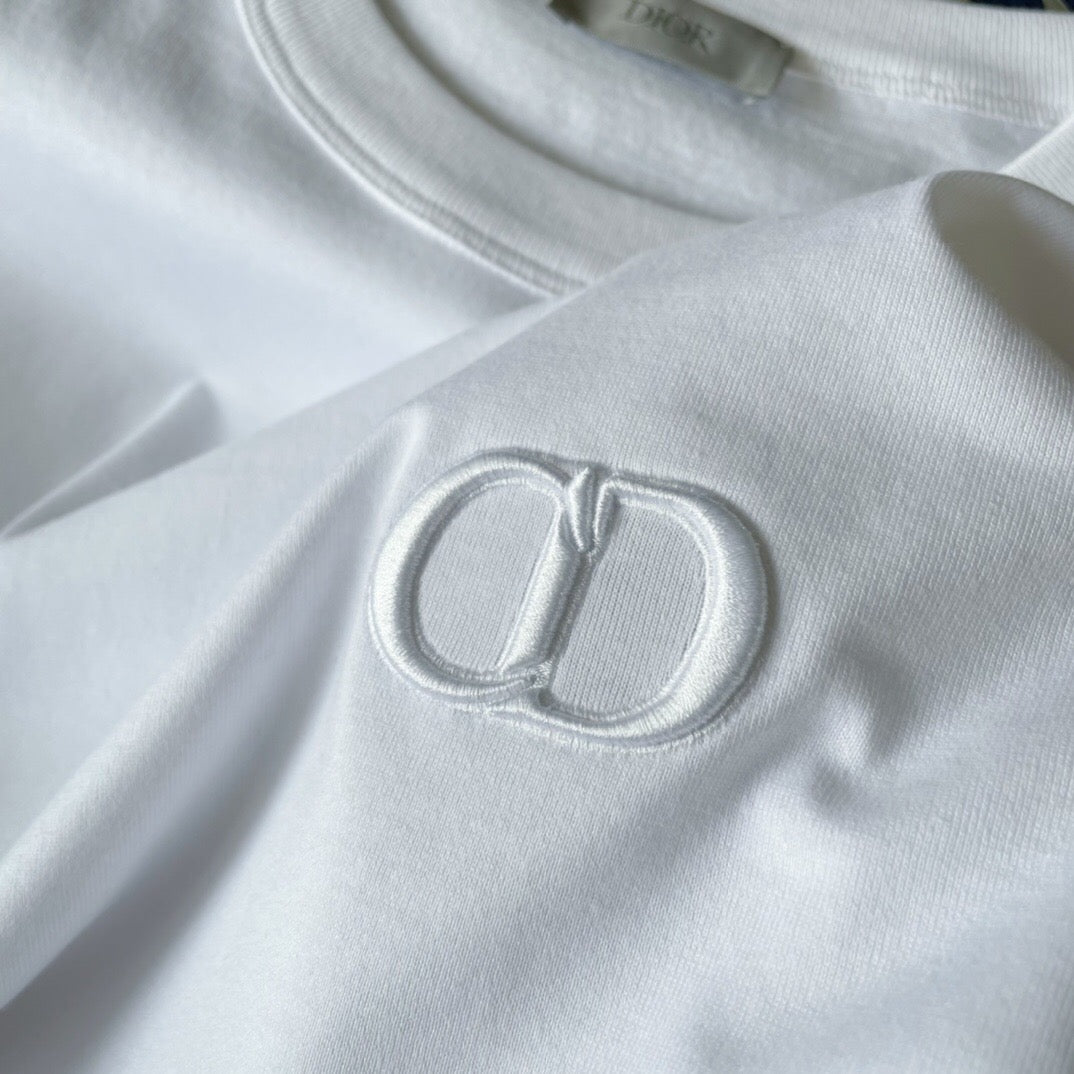 CD embroidery letter Short sleeve <span class="brand-imgs DIOR"></span>
