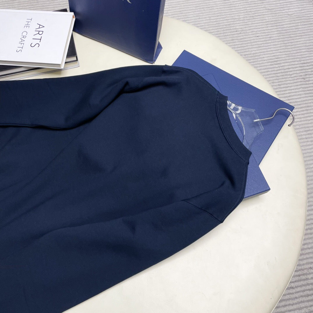 Dr square embroidered sweatshirt dark blue <span class="brand-imgs DIOR"></span>