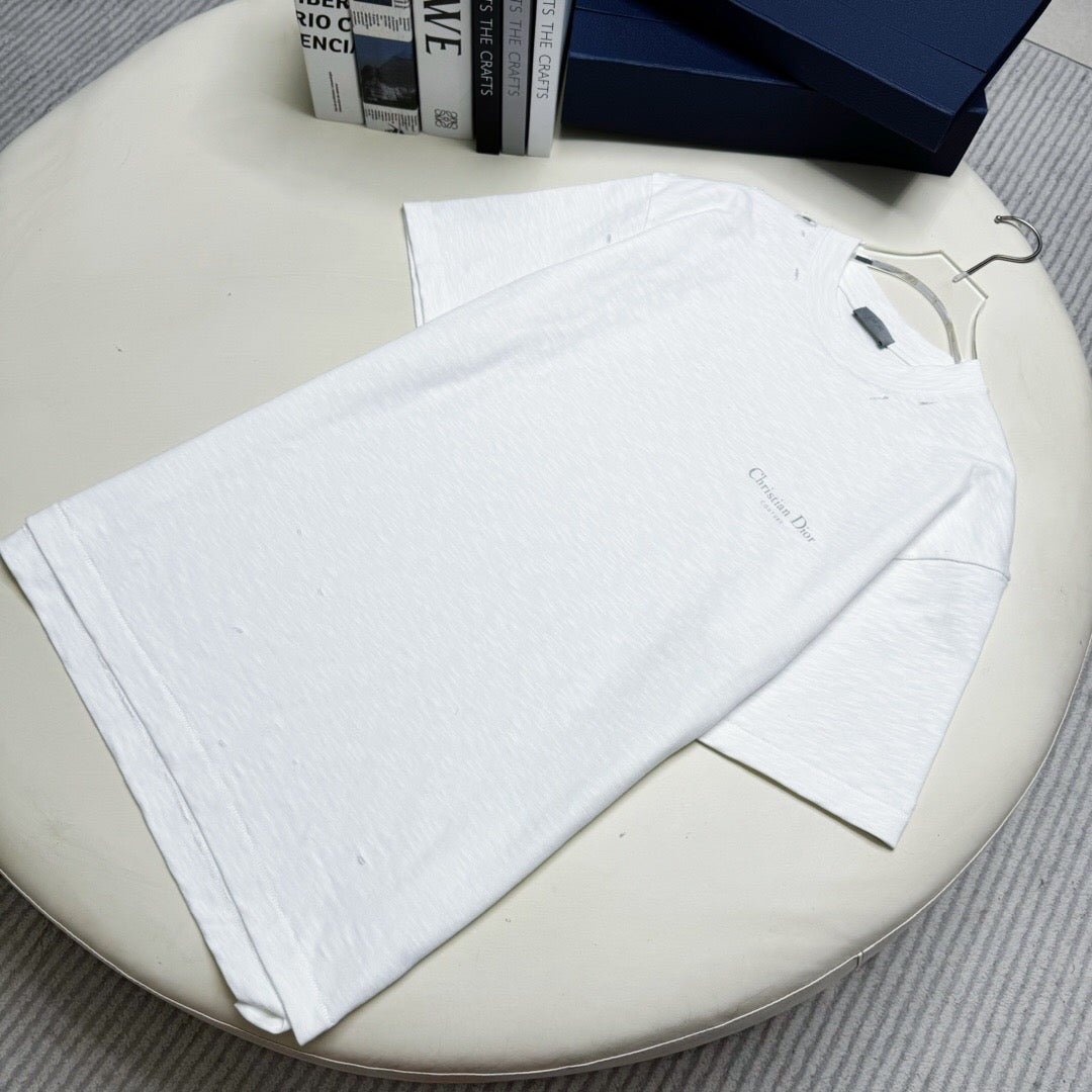 Dr small letter whole letter print Short sleeve white <span class="brand-imgs DIOR"></span>