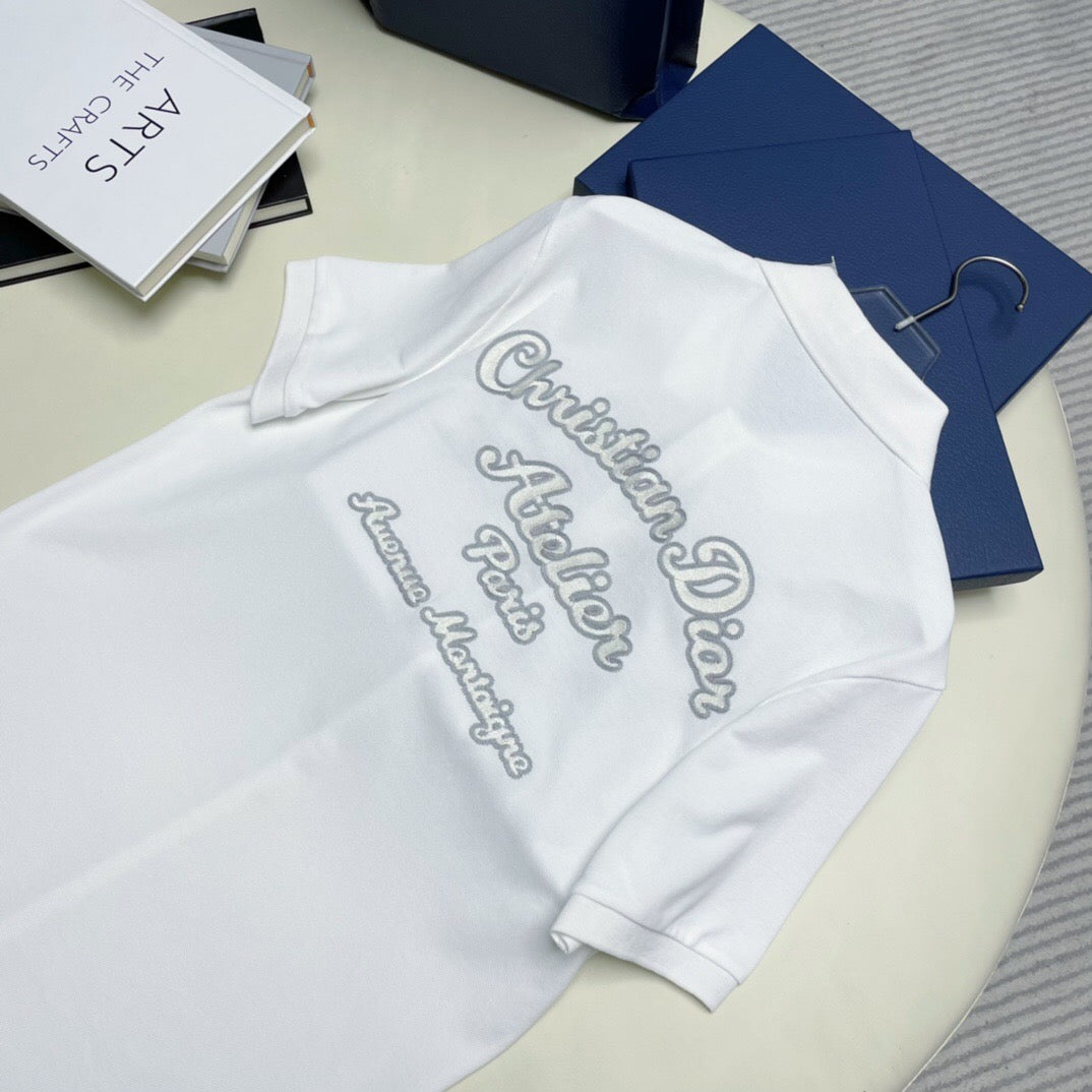 Dr chain polo shirt white <span class="brand-imgs DIOR"></span>