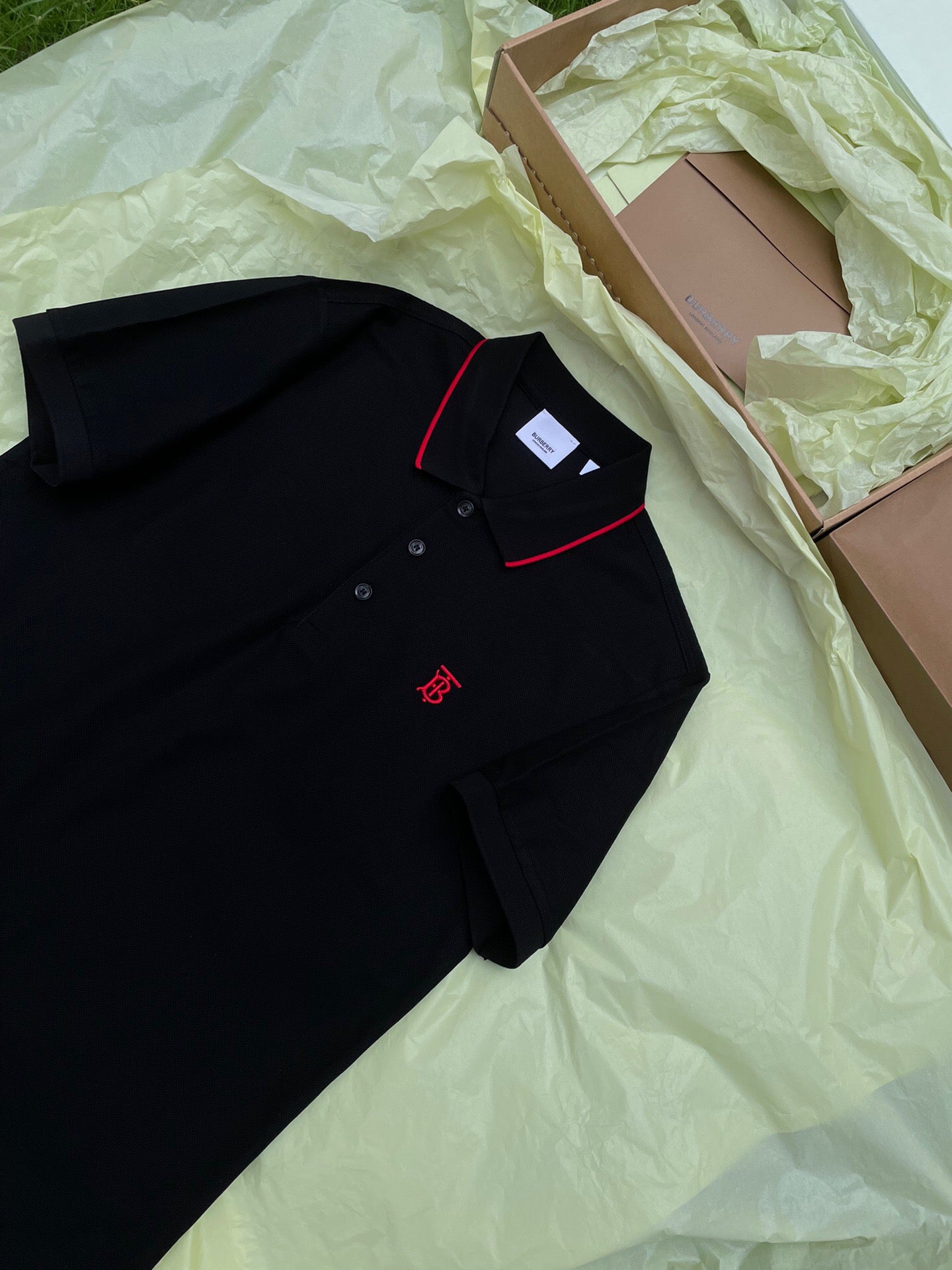 Red label BT embroidery Polo shirt black <span class="brand-imgs BB"></span>