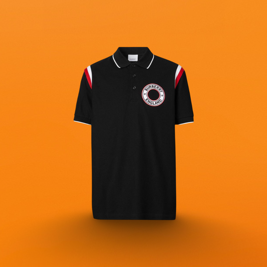 Round seal sleeve polo shirt black <span class="brand-imgs BB"></span>