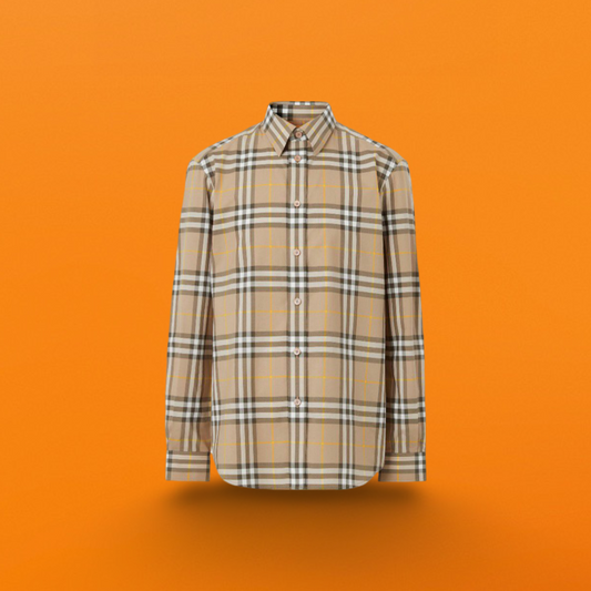 Light yellow plaid shirt <span class="brand-imgs BB"></span>