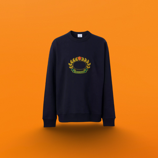 Oak leaf seal round neck sweatshirt black <span class="brand-imgs BB"></span>