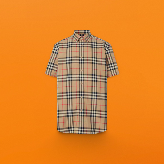 Plaid poplin Short sleeve shirt<span class="brand-imgs BB"></span>