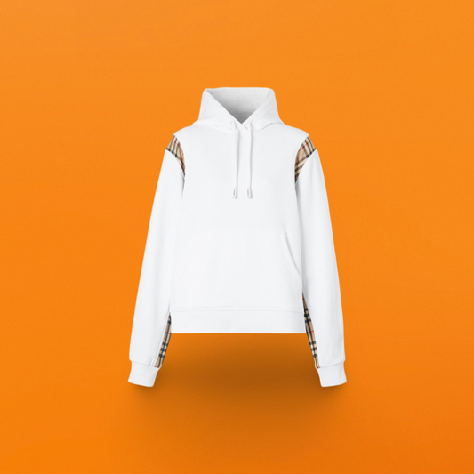 Br patchwork check hoodie white<span class="brand-imgs BB"></span>