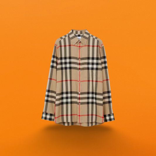 Br red striped plaid shirt khaki<span class="brand-imgs BB"></span>