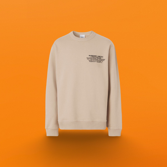 Br offset printing small letter cotton sweatshirt khaki<span class="brand-imgs BB"></span>