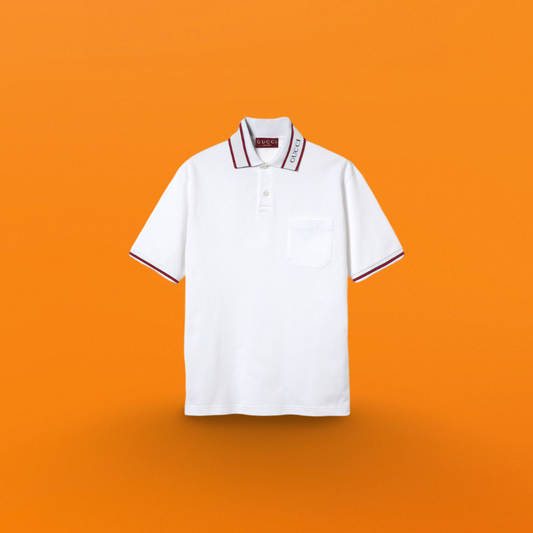 Red and black Stripe print Polo shirt <span class="brand-imgs GUCCI"></span>