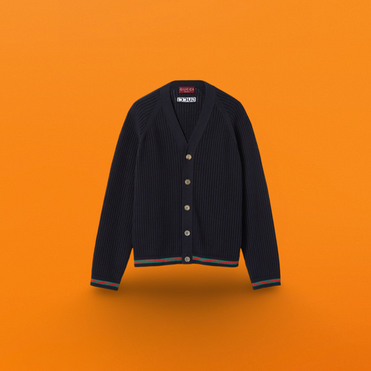 G hollow sweater dark blue<span class="brand-imgs GUCCI"></span>