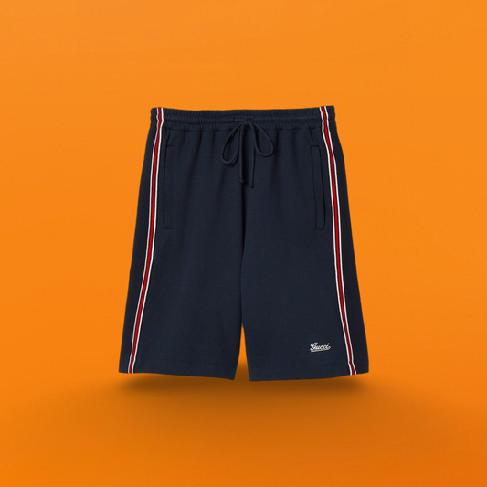 Red striped ribbon shorts <span class="brand-imgs GUCCI"></span>