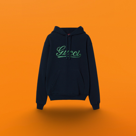 Handwritten 3D embroidered hoodie <span class="brand-imgs GUCCI"></span>