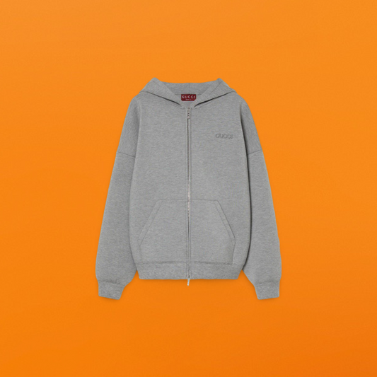 G space cotton embroidered sweatshirt grey<span class="brand-imgs GUCCI"></span>