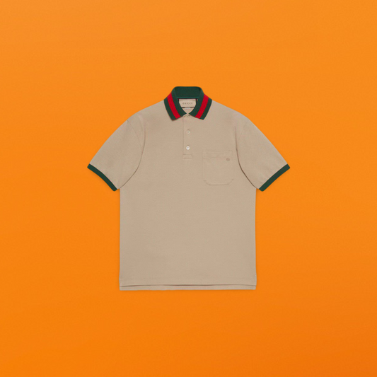Web collar Polo khaki <span class="brand-imgs GUCCI"></span>