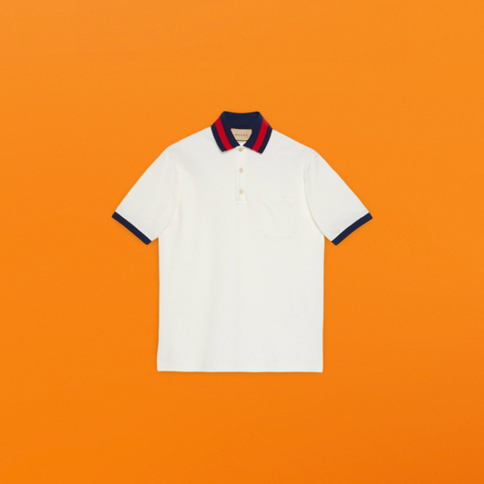 Web collar Polo white<span class="brand-imgs GUCCI"></span>