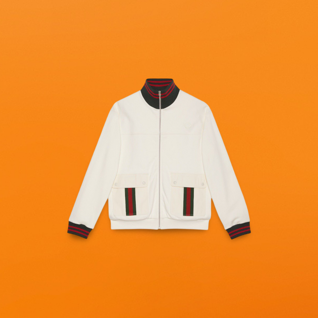 Gu webbing work jacket white<span class=