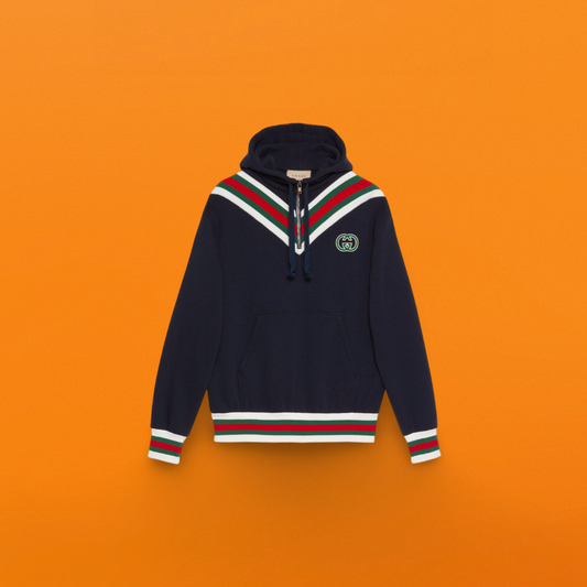 Red and green v shaped hoodie <span class="brand-imgs GUCCI"></span>