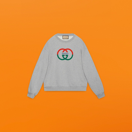 Red green g sweater grey <span class="brand-imgs GUCCI"></span>
